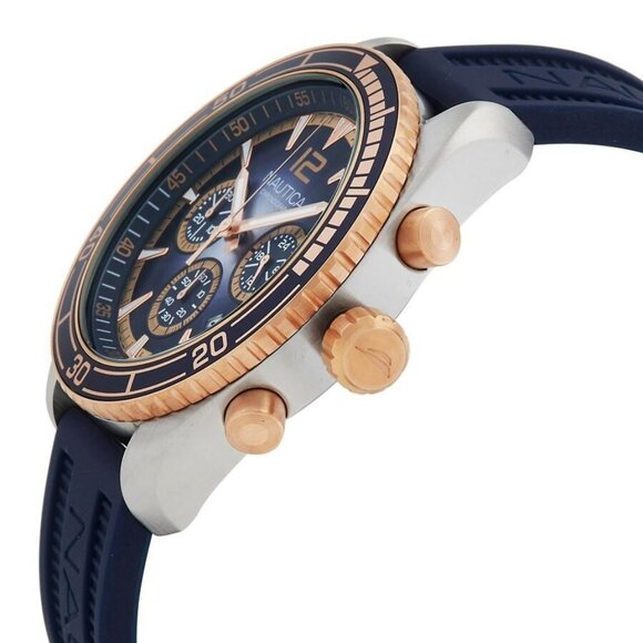 NWT Nautica Fashion Men's Quartz Steel Authentic Watch - Picture 2 of 3